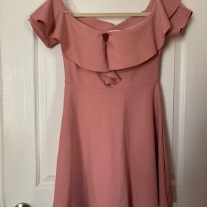Charlotte Russe Pink Off the Shoulder Dress NWOT